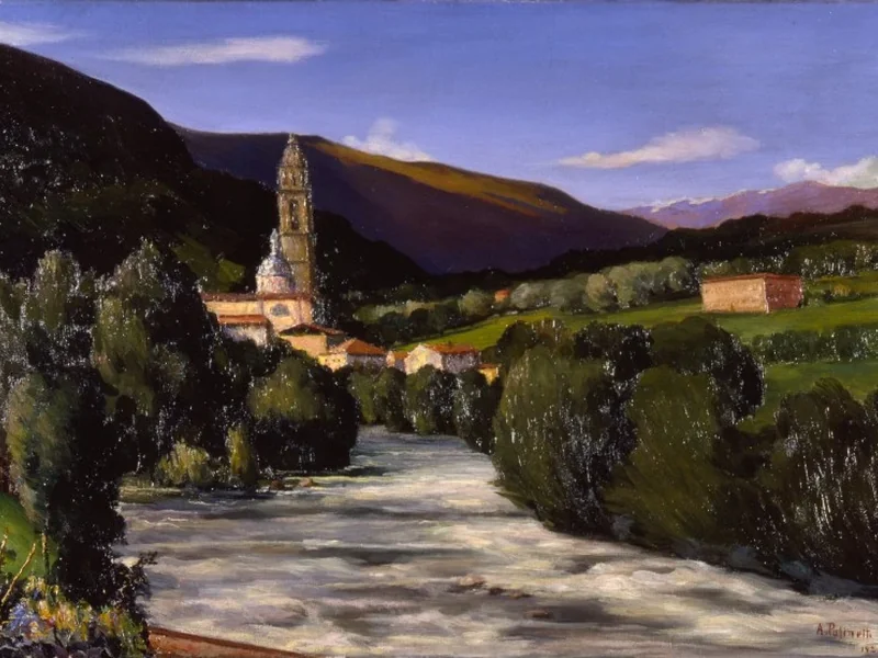 1863-Antonio Pasinetti - Edolo - Fiume Oglio